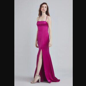 Amsale‎ Nakai GB186S Dress Gunmetal 8